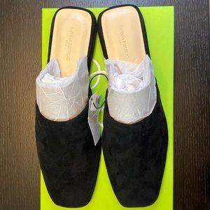 Banana Republic Loafer Slides! Black Unisex faux suede 💙♥️💙